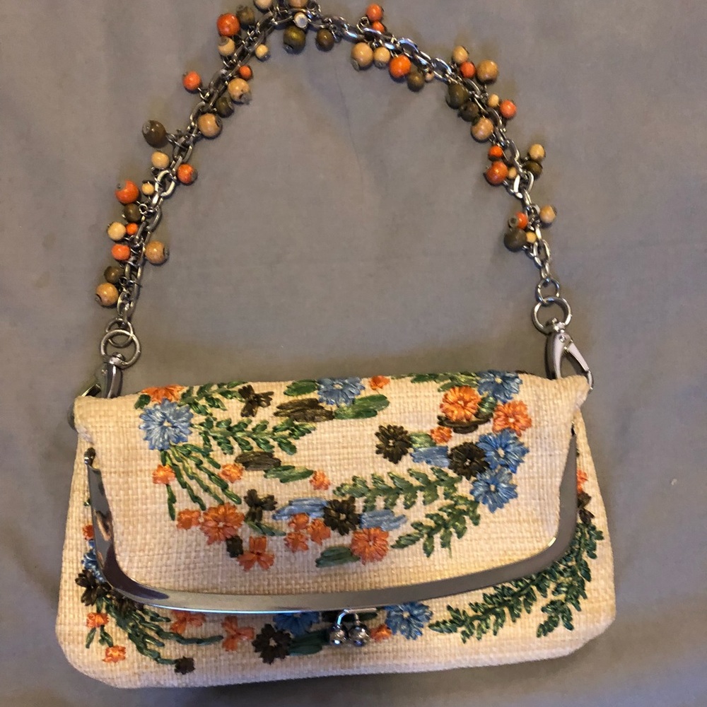 Cute straw clutch. NWOT
